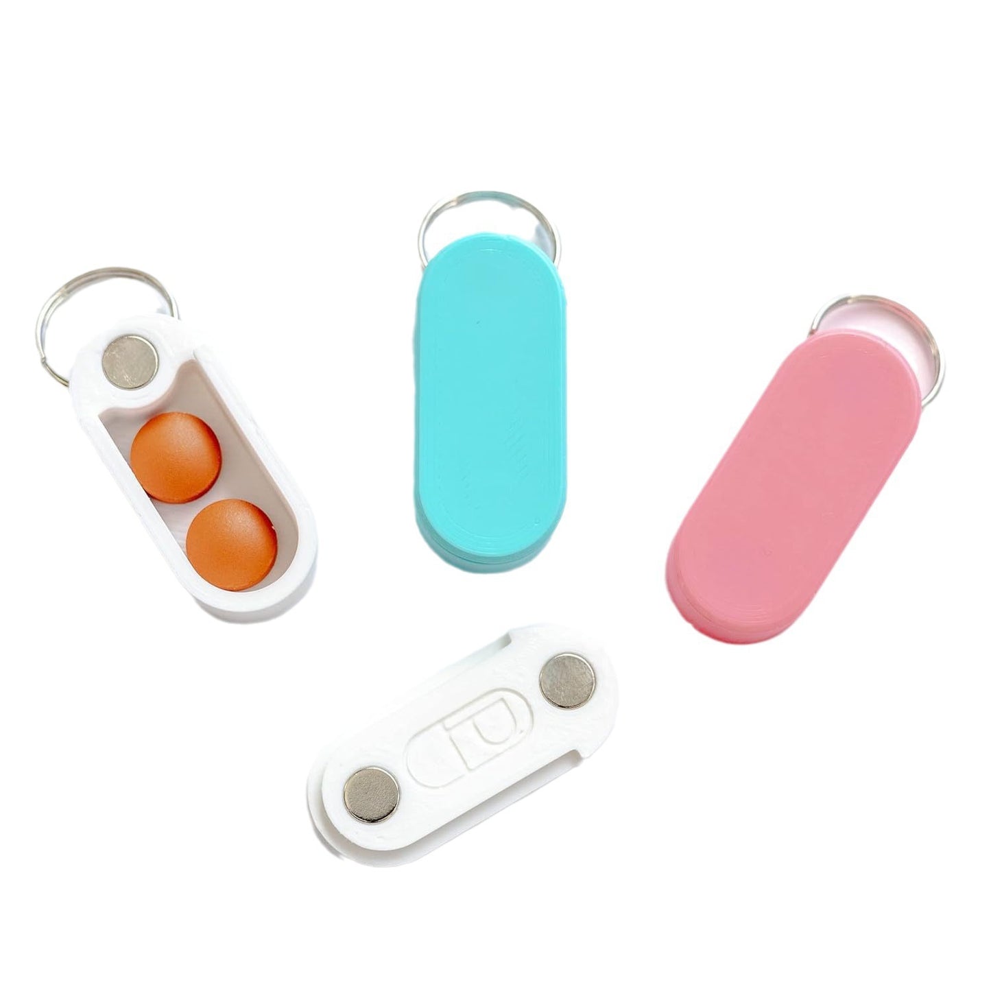 Keychain Pill Box Travel Travel Portable